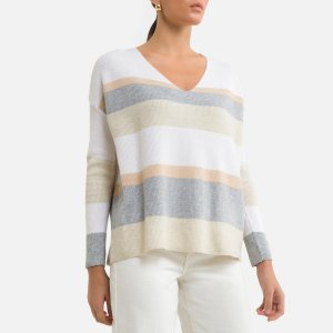 Пуловер ONLY. Цвет: серый