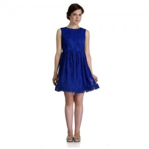 Платье нарядное / праздничное/ коктейльное для девочки,мадама ,цв. синий, размер 40/152см MADAMA. Цвет: синий