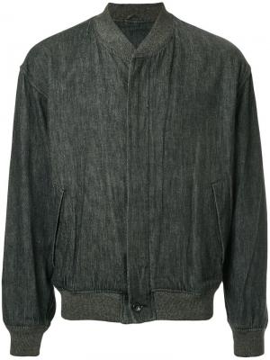 Джинсовая куртка-бомбер Comme Des Garçons Vintage. Цвет: серый