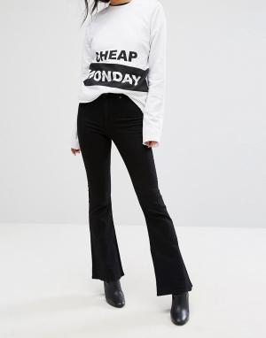 Расклешенные джинсы Cheap Monday. Цвет: черный