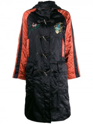 Стеганое пальто 1990-х годов с капюшоном Jean Paul Gaultier Pre-Owned. Цвет: черный