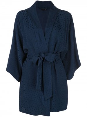 Пляжное платье в стиле кимоно Onia. Цвет: синий