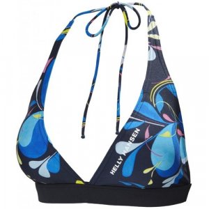 Лиф WATERWEAR BIKINI TOP, размер XS, черный, синий Helly Hansen. Цвет: зеленый