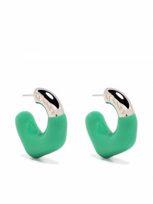 Small hoop earrings Sunnei. Цвет: зеленый