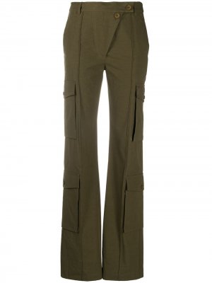 Прямые брюки Kenzo. Цвет: зеленый