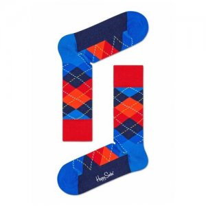 Носки , размер 25, синий, красный, мультиколор Happy Socks. Цвет: синий/красный/микс