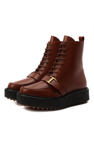 Кожаные ботинки Tod’s. Цвет: коричневый