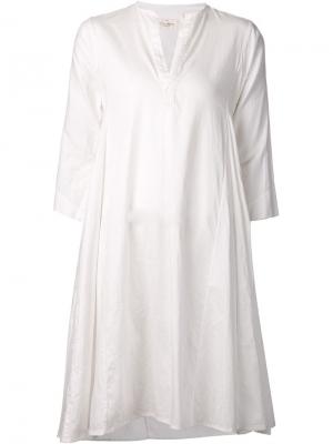 Платье-рубашка А-образного силуэта Dosa. Цвет: белый