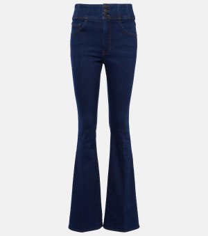 Расклешенные джинсы beverly с высокой посадкой, синий Veronica Beard
