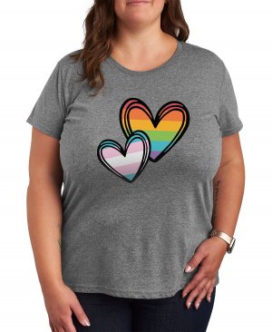 Модная футболка больших размеров с рисунком Pride , серый Air Waves