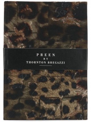 Книга в обложке с леопардовым принтом Preen By Thornton Bregazzi. Цвет: коричневый