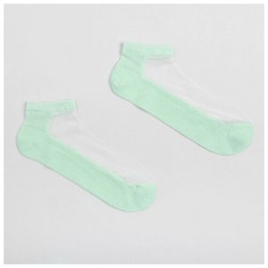 Носки , размер 23, зеленый Minaku. Цвет: зеленый