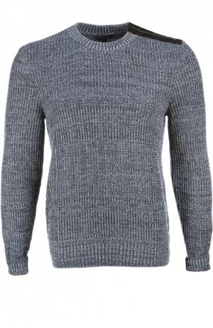 Пуловер вязаный Belstaff. Цвет: синий