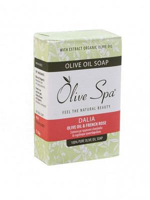 Мыло оливковое  с ароматом розы OLIVE SPA, 100гр. (Греция) Spa. Цвет: белый