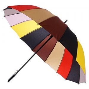 Зонт-трость автоматический ,, Зонт радуга (RD-8101),мужской, женский, зонтик, защитой от ветра, светоотражающей, зонтик гриб Angel. Цвет: коричневый/бежевый/золотистый/желтый/красный/черный/розовый/мультиколор/серый