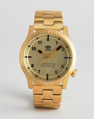 Золотистые часы-браслет Z03 Cypher Adidas. Цвет: золотой