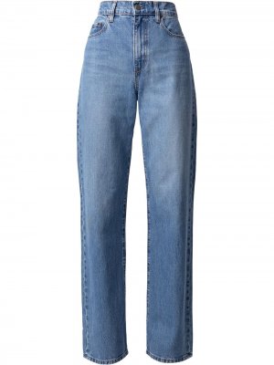 Прямые джинсы Lou с завышенной талией Nobody Denim. Цвет: синий