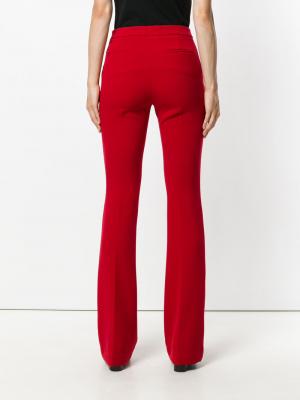 Расклешенные брюки с завышенной талией Ki6. Цвет: красный