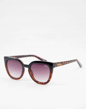 Солнцезащитные очки кошачий глаз Quay Noosa черного цвета Australia
