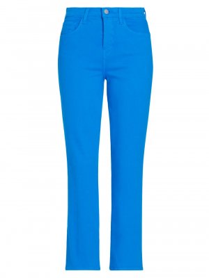 Укороченные джинсовые брюки-сигареты L'AGENCE, синий L'AGENCE