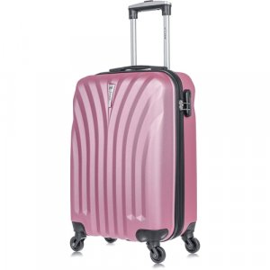 Чемодан Lcase Phuket Ch0663, 48 л, размер S, розовый, золотой L'case. Цвет: розовый/розовое золото/золотистый