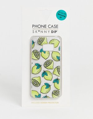 Чехол для Samsung S7 с принтом лимонов -Желтый Skinnydip