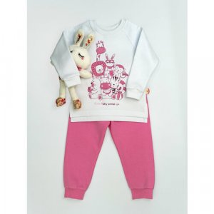 Пижама , размер 80, розовый Маленький принц. Цвет: розовый/розовый-белый