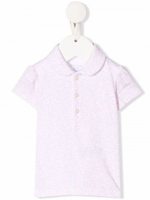 Рубашка поло с цветочным принтом Ralph Lauren Kids. Цвет: розовый
