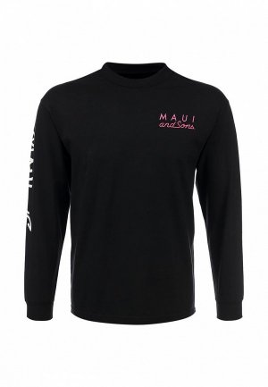 Лонгслив спортивный Maui and sons MA011EMBLQ17. Цвет: черный