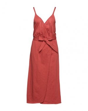 Длинное платье DES PETITS HAUTS. Цвет: кирпично-красный