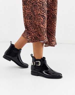 Ботинки челси в стиле вестерн с пряжками -Черный Glamorous