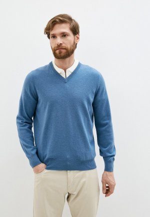 Пуловер Brunello Cucinelli. Цвет: синий