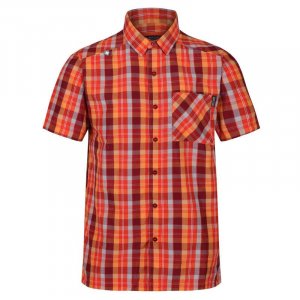 Мужская рубашка для походов Kalambo V туризма/отдыха/трекинга, красная, дышащая REGATTA, цвет rot Regatta
