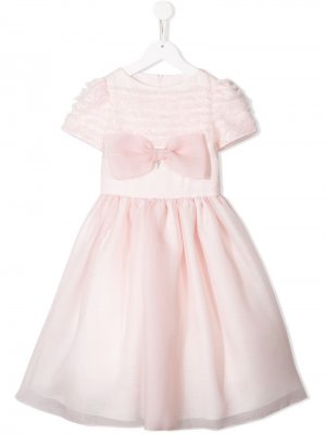 Платье с оборками Petit. Цвет: розовый