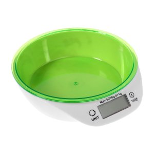 Весы кухонные windigo lvkb-501, электронные, до 5 кг, чаша 1.3 л, зелёные