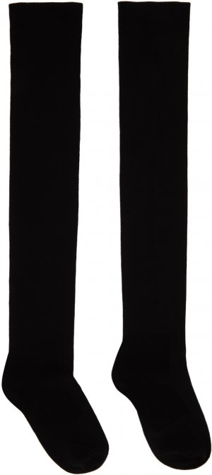 Черные полупрозрачные носки Rick Owens