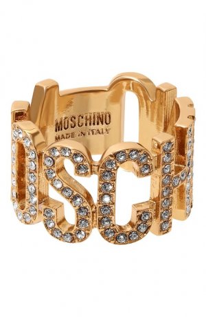 Кольцо Moschino. Цвет: золотой