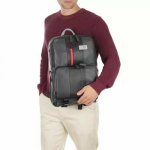 Рюкзак торба Urban Urban, фактура матовая, красный, серый PIQUADRO. Цвет: красный/серый