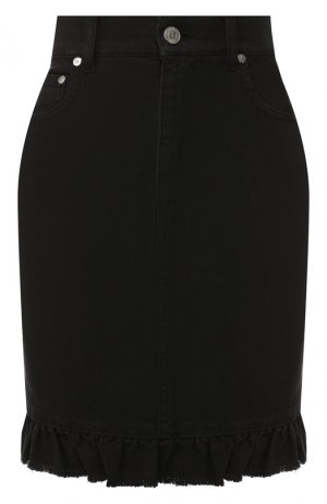 Джинсовая юбка MSGM. Цвет: черный