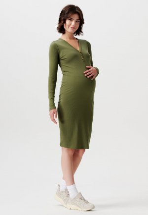 Вязаное платье , зеленый Supermom