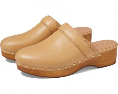 Сабо  Cecily Clog in Oiled Leather, цвет Dried Straw Madewell
