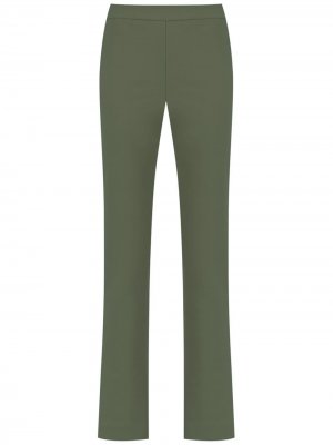 High rise straight-fit trousers Gloria Coelho. Цвет: зеленый