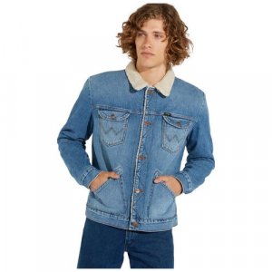 Джинсовая куртка , размер M, синий Wrangler. Цвет: синий