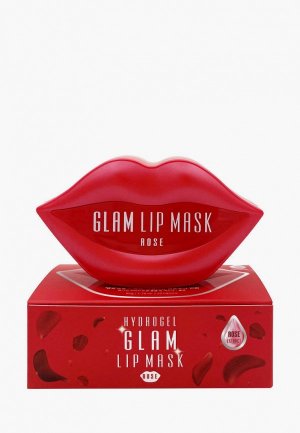 Патчи для губ Beauugreen гидрогелевые с розой Hydrogel Glam Lip Mask (20 шт.). Цвет: красный