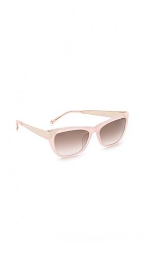 Солнцезащитные очки с металлизированной отделкой по бокам Kate Young for Tura