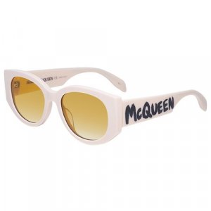 Солнцезащитные очки , бесцветный Alexander McQueen. Цвет: бесцветный/прозрачный