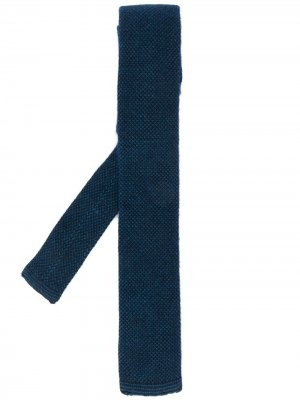 Трикотажный галстук N.Peal. Цвет: синий