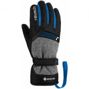 Перчатки , размер 4, черный, синий Reusch. Цвет: черный/синий