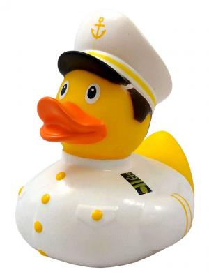 Уточка капитан Funny ducks. Цвет: желтый
