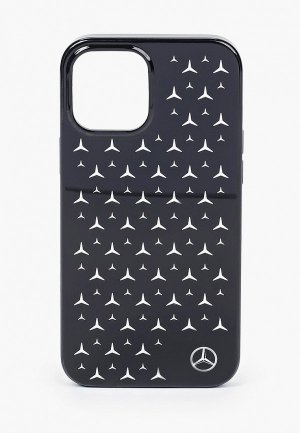 Чехол для iPhone Mercedes-Benz 12 Pro Max (6.7), PC/TPU Silver Stars Black. Цвет: черный